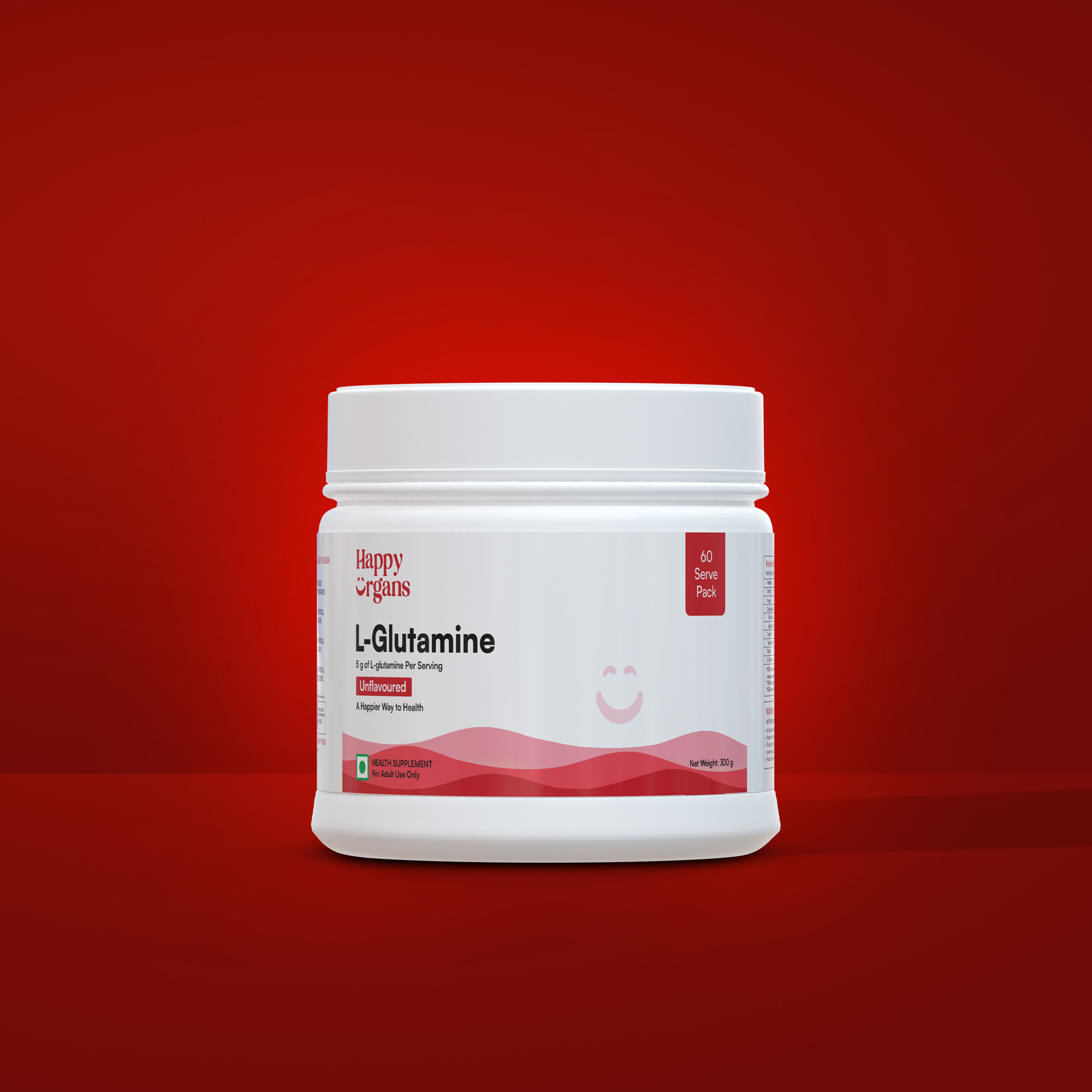 Happy Organs L-Glutamine Powder | Support Muscle Recovery & Gut Health