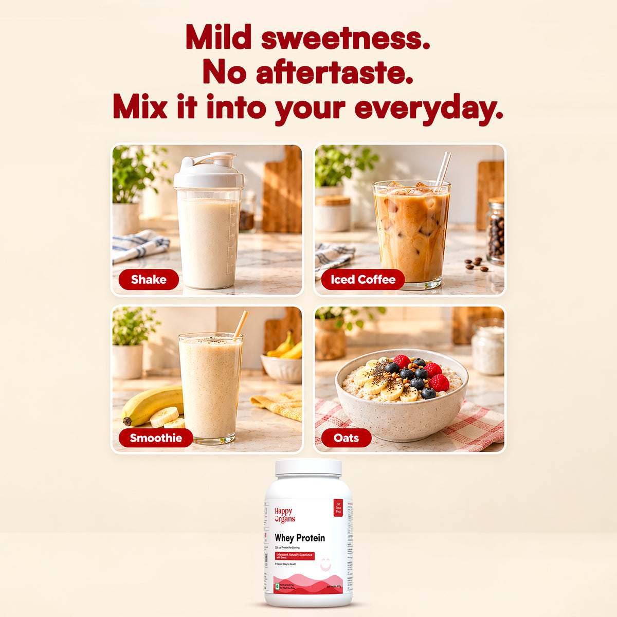 Unflavoured Whey Protein With Stevia