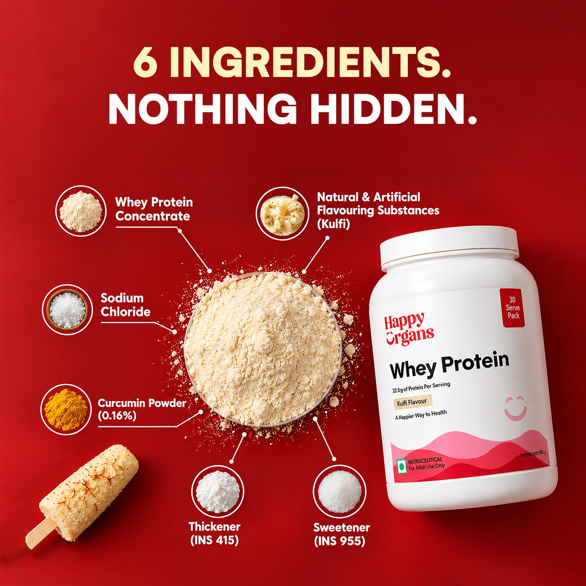 Whey Protein Concentrate | Kulfi Flavour