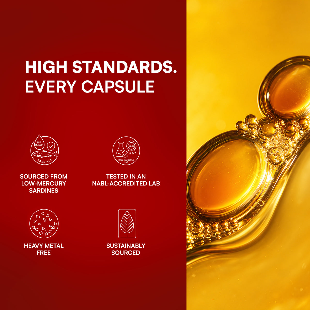 High standards. Every Capsule - Fish Oil