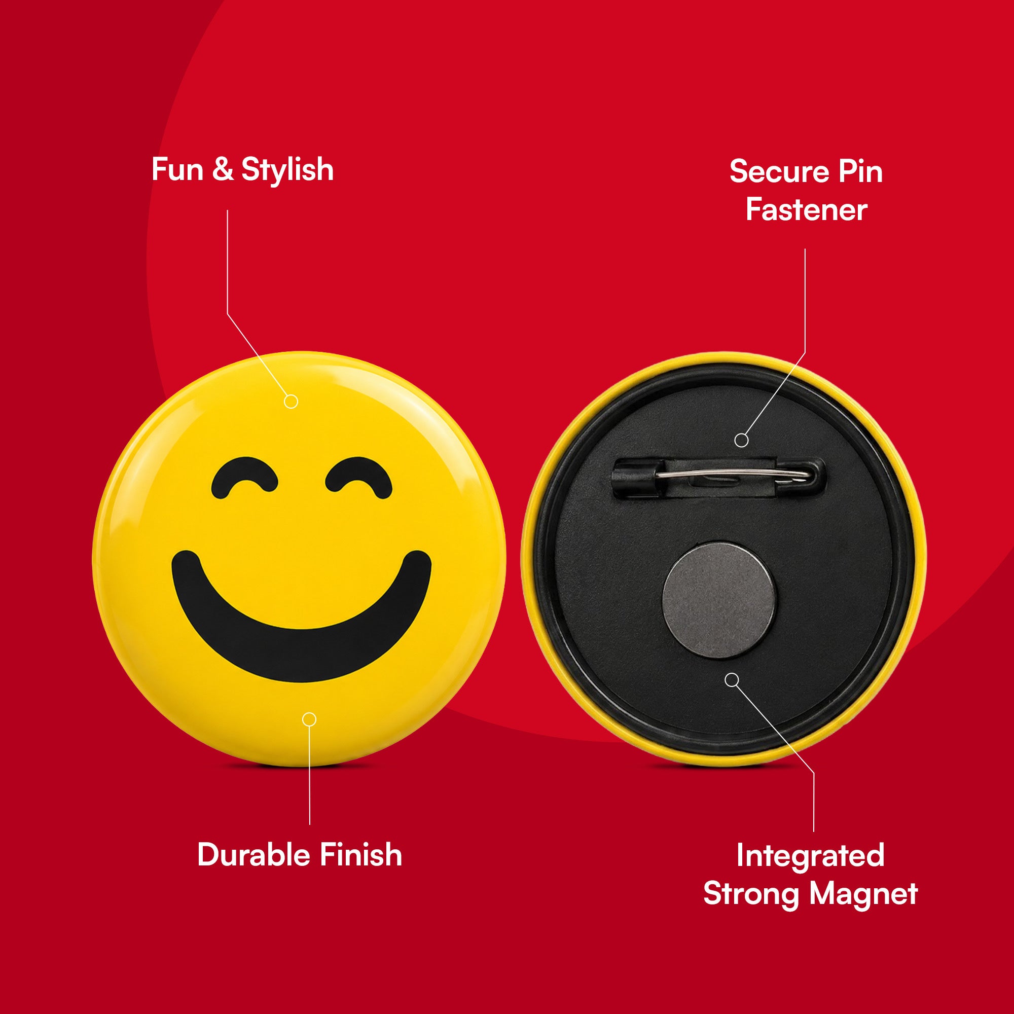 Happy Organs Smile Badge