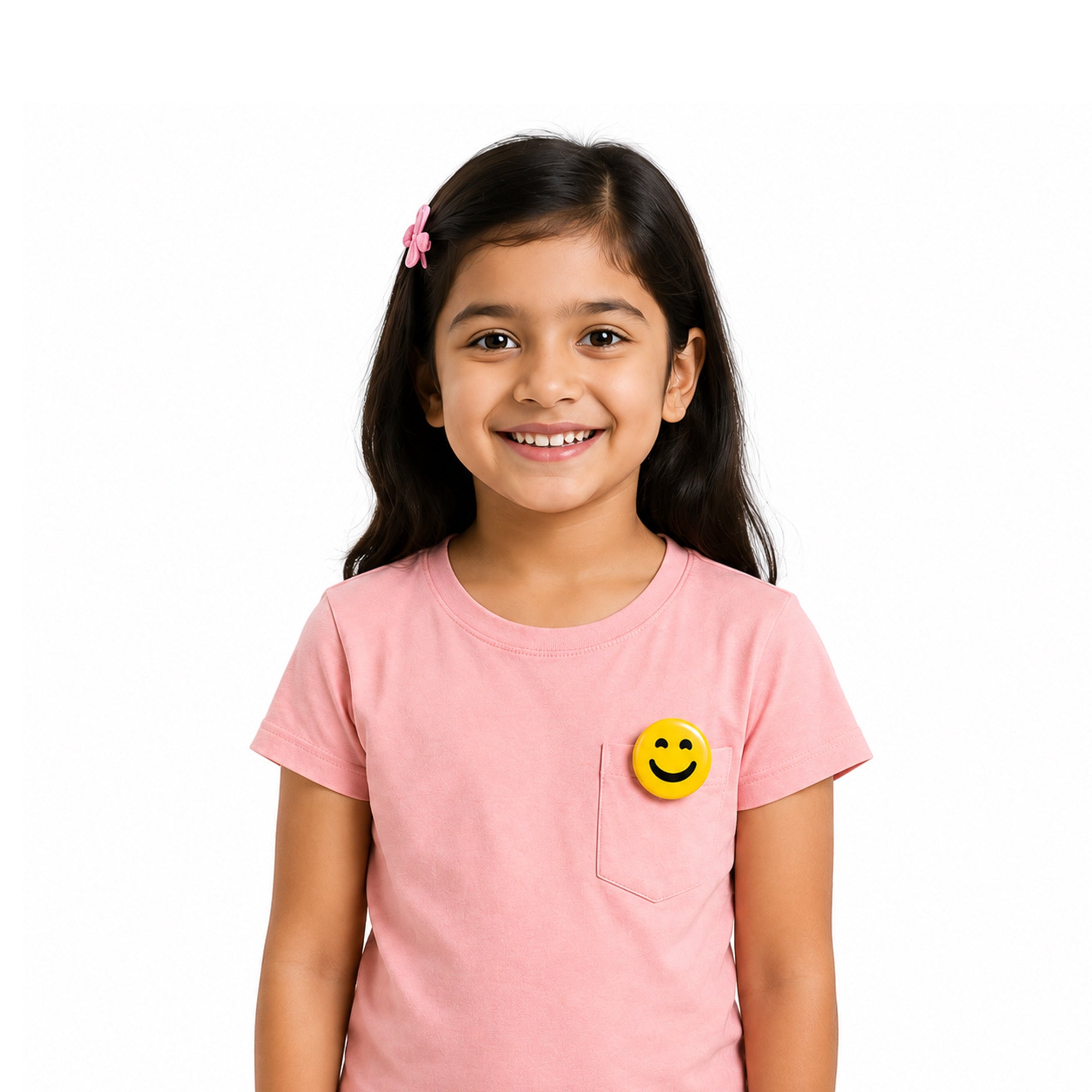 Happy Organs Smile Badge - Dual Backing (Pin & Magnet)