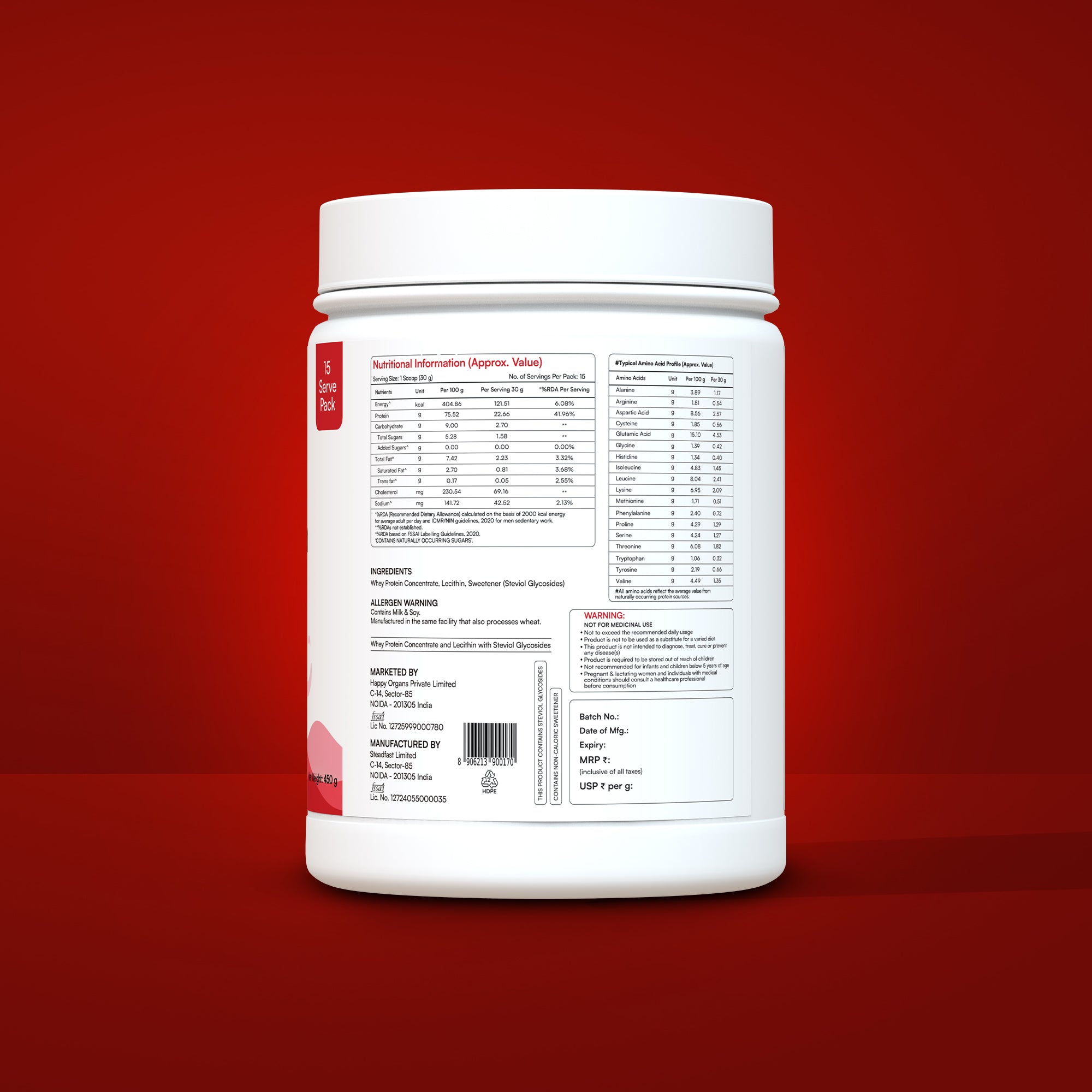 Whey Protein Stevia