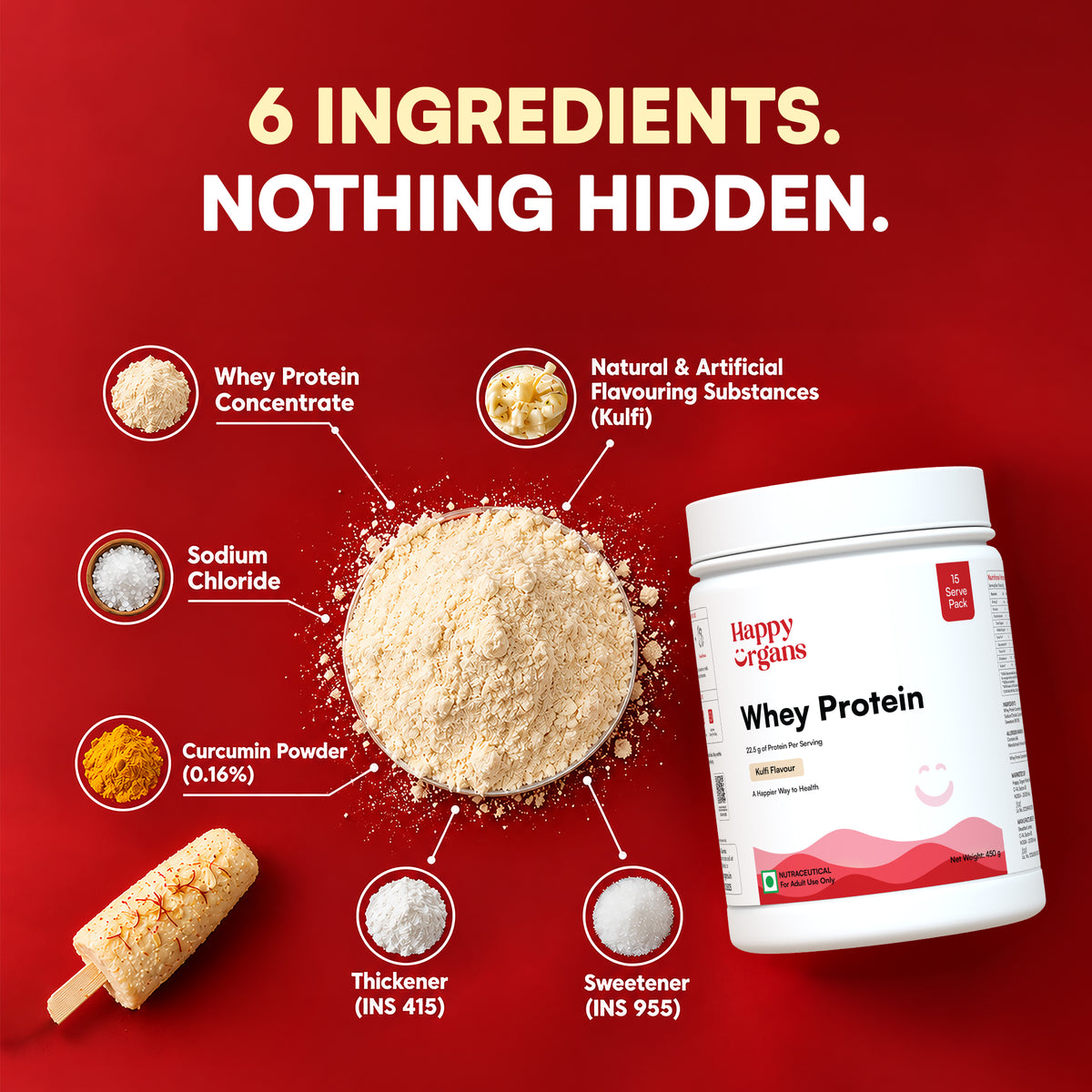 Whey Protein Concentrate | Kulfi Flavour