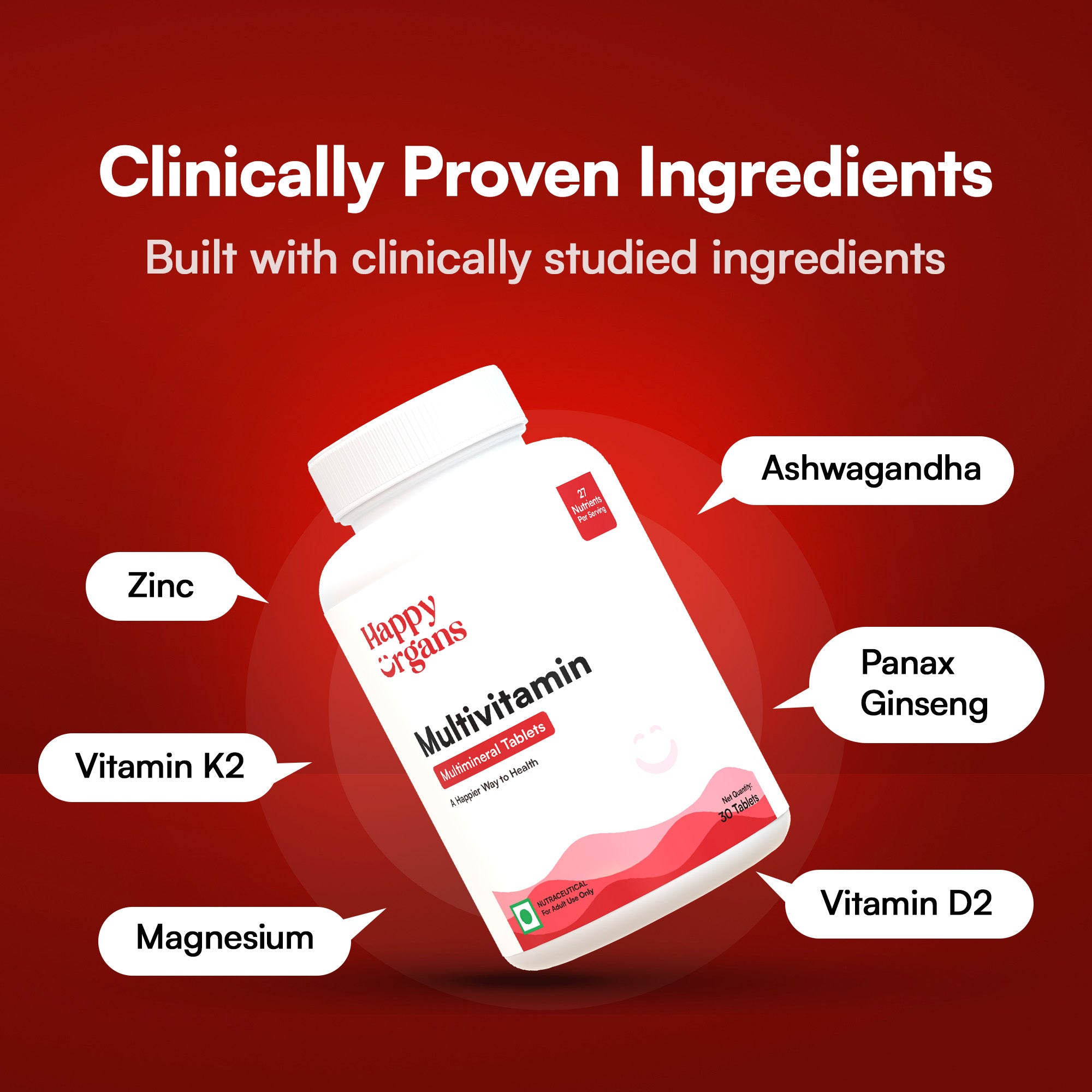 Clinically proven Ingredients built with clinically studied ingredients 